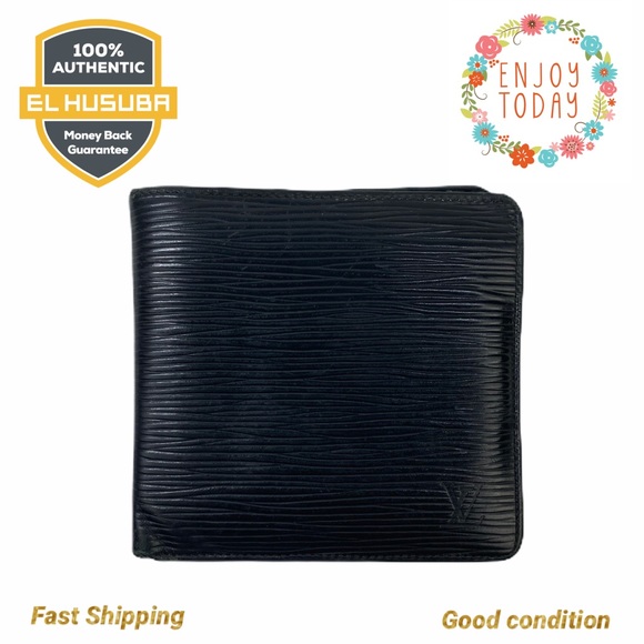 Louis Vuitton Wallet Portefeuille Marco EPI BLACK
